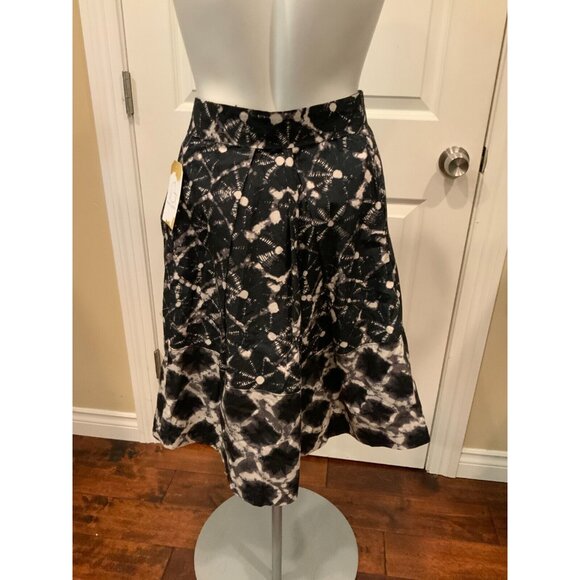 Thakoon x Target 20th Anniversary Collection Black Shibori A-Line Skirt, Size 10 - Picture 5 of 6